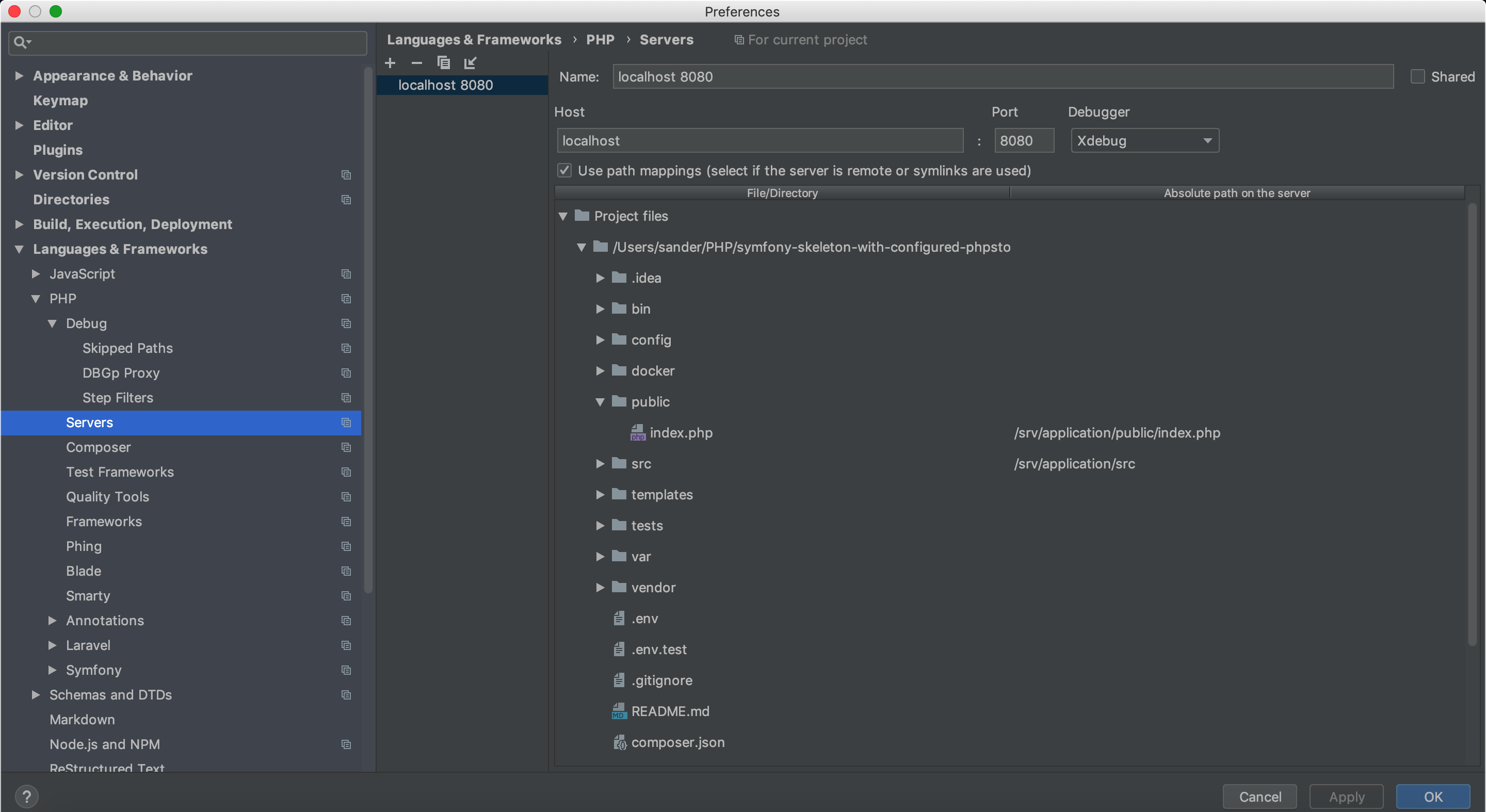 Phpstorm Symfony